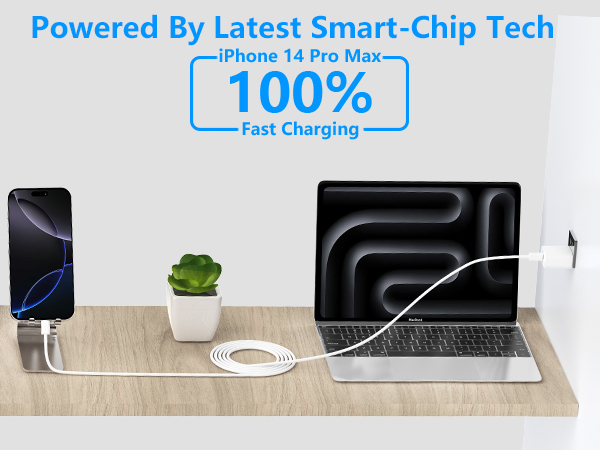 MFi Certified iPhone 14 Charger Fast Charging 2Pack PD 20W USB C Chargers Block Type C Wall Charger