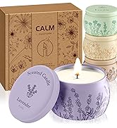 WarmEmbrace Scented Candles, 4 Pack Candles for Women, Candle Set 4 Different Scents, Natural Ing...