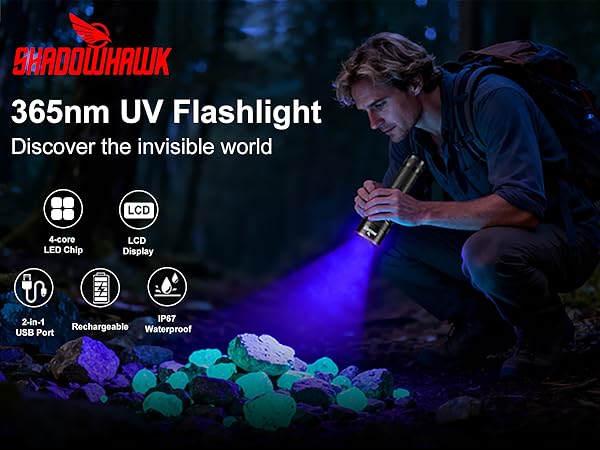 uv flashlight for rocks