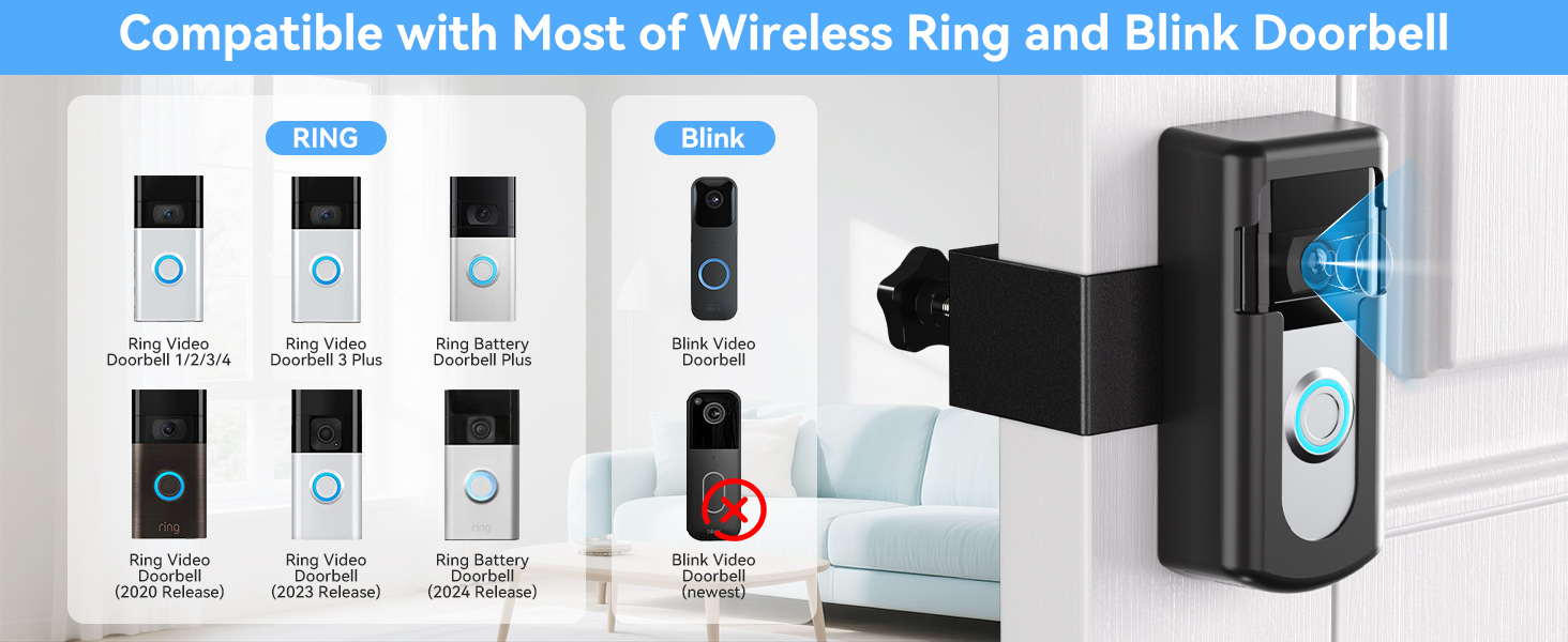 Compatible with Most of Wireless Doorbell