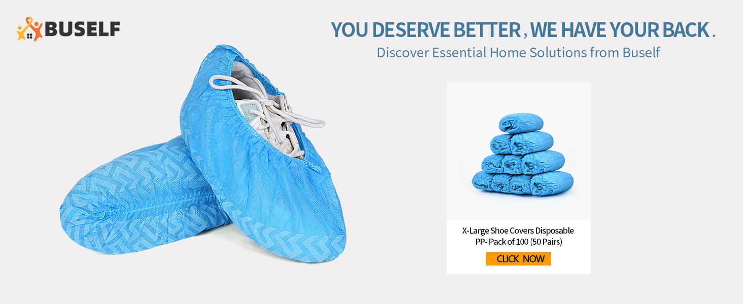 Shoe Covers Disposable Non-Woven X-Large 100 Pcs, Blue