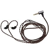 0.78Mm 2 Pin Cable with Mic, 3.5Mm Audio Cable Earphone Replacement Upgrade Cable, 2 Pin IEM Cabl...