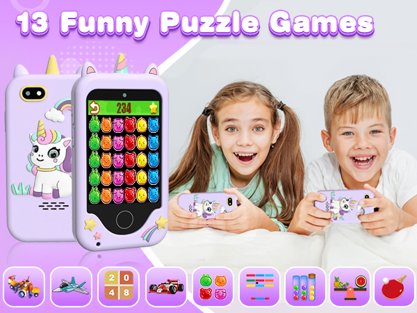 Kids Smart Phone Gifts for Girls 6-8 Year Old,Touchscreen Toy Cell Phone