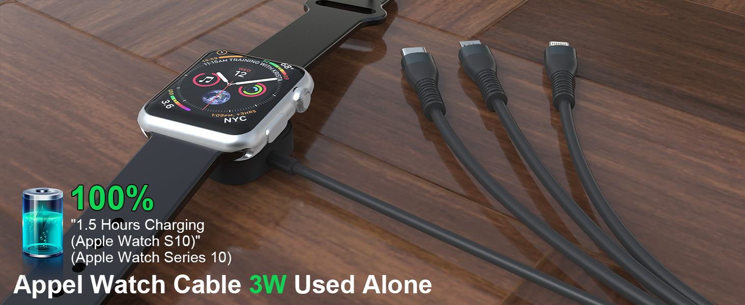 retractable apple watch charger