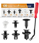 GOOACC 120PCS Car Bumper Retainer Clips &amp; Nylon Fasteners Rivet Kit 6mm 7.6mm 8mm 8.8mm 10mm Door...