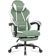 Misolant Gaming Chair, Fabric Gamer Chair with footrest for Adults, High Back Ergonomic Computer ...