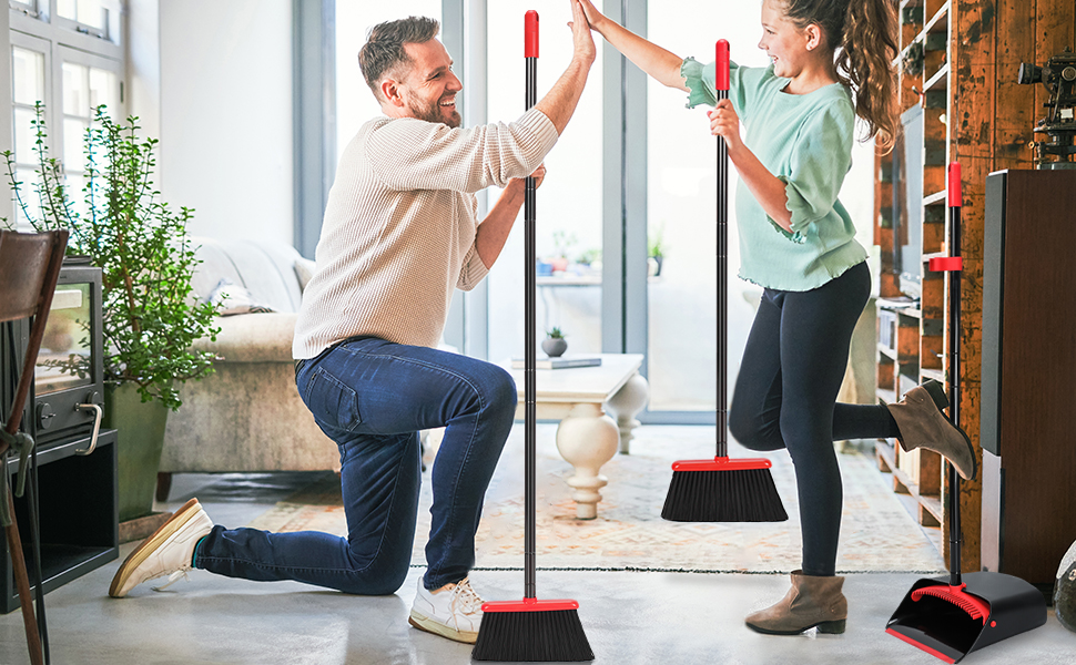 broom with dustpan Combo set