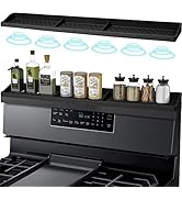 AUAUY Stove Top Shelf Magnetic, 30 inch Silicone Shelf for the Stove, Kitchen Organizer Oven Shel...