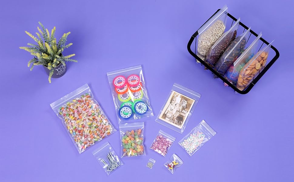 4mil small zip bags