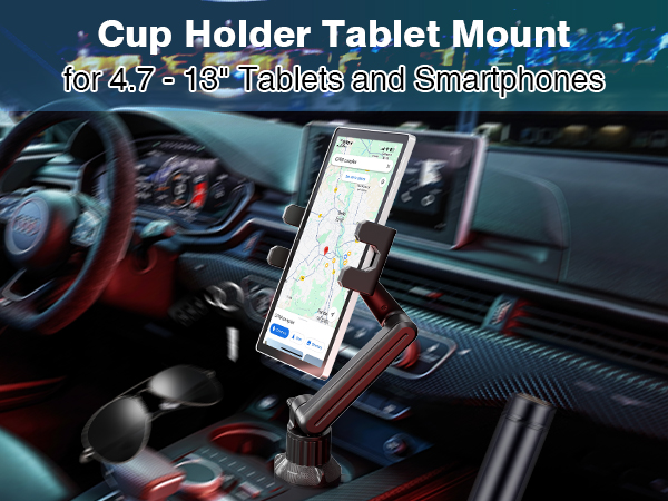 Car cup holder ipad mount 01