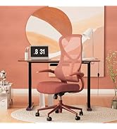 NearHub EC10 Stylish Ergonomic High Back Mesh Reclining Office Chair with Adjustable Flip-Up Armr...