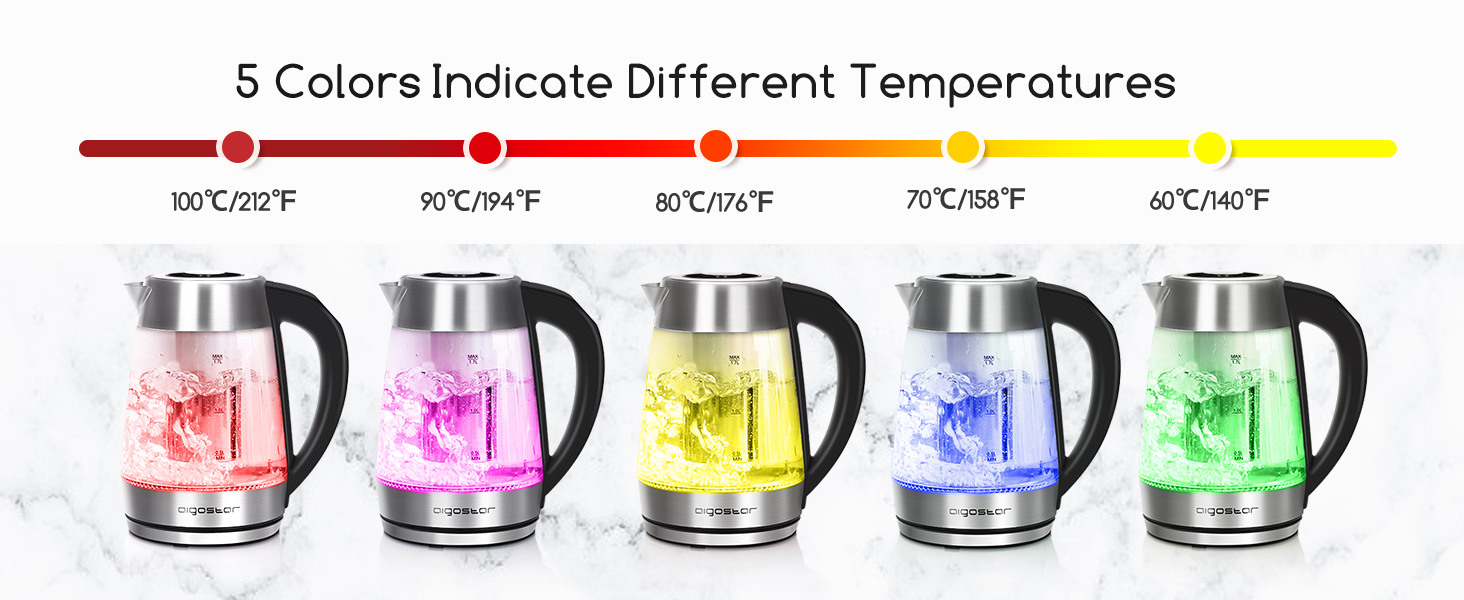 electric kettle temperature control electric kettle water kettle water boiler glass kettle