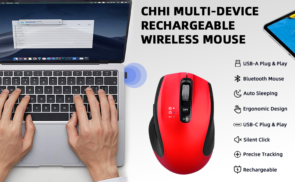  multi-device rechargeable mouse
