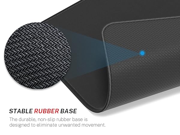 The durable, non-slip rubber base is designed to eliminate unwanted movement.