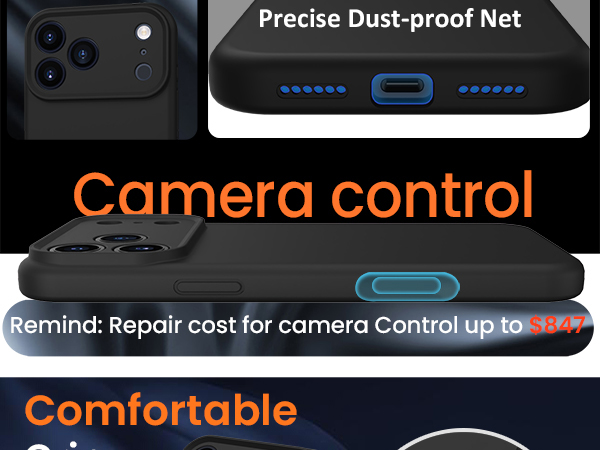 iphone 17 pro max case with camera control cover