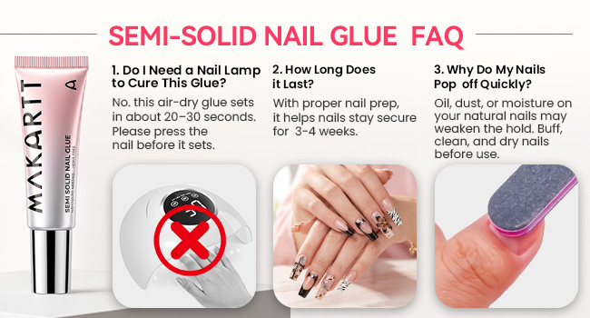hema free nail glue for press on nails
