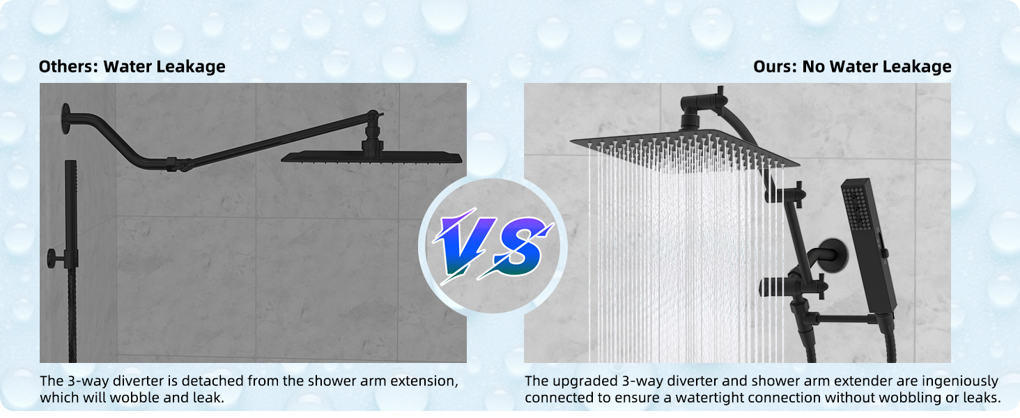 shower head combo with handheld spray