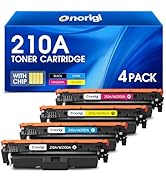 Onorigi 210A 210X Toner Cartridges 4 Pack High Yield 210A 210X Toner Cartridges Replacement for C...