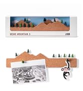 Monkey Business Memo Mountain 3 Cork Board Strips - Corkboard Pin Boards with Mountain Scene Push...