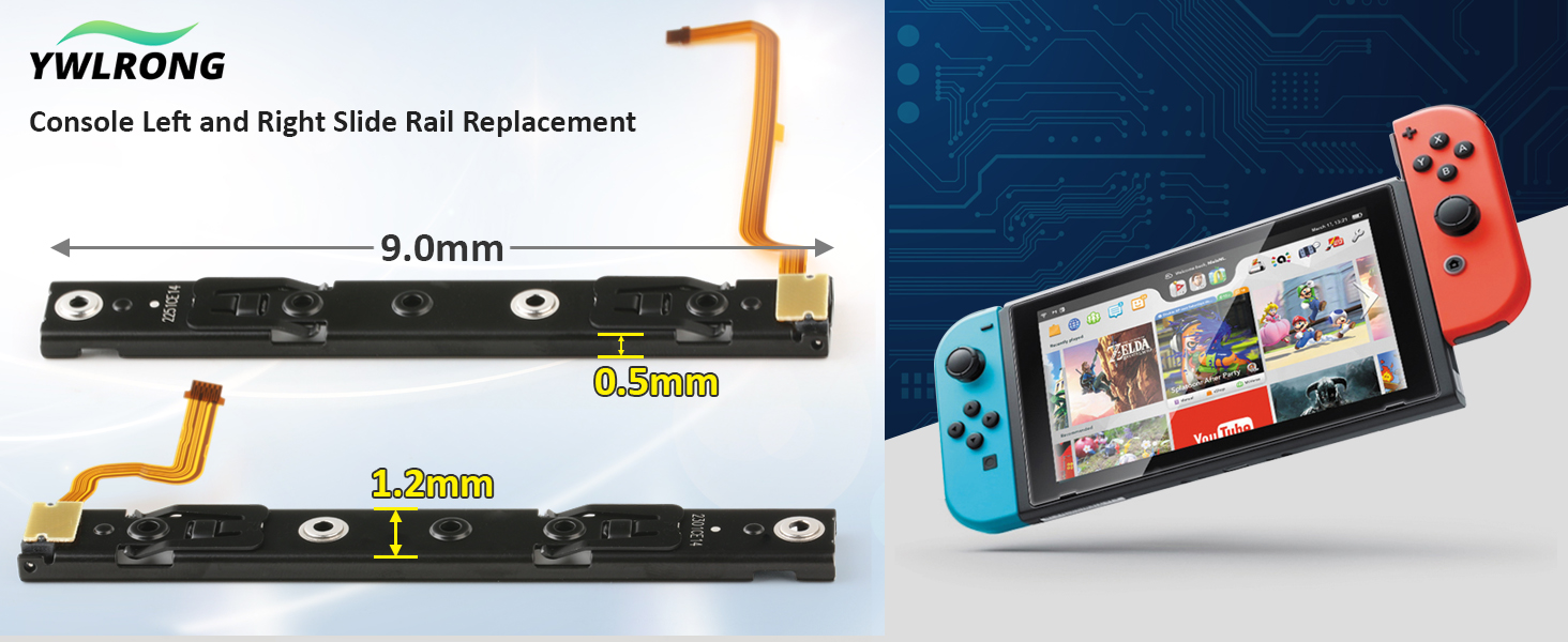  Slide Rail for Nintendo Switch console
