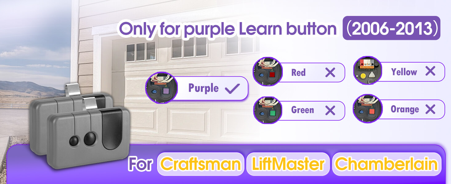 craftsman 315 mhz garage door remote