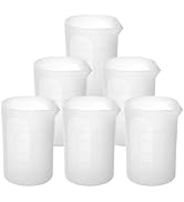 Gartful 250ml Large Silicone Measuring Cups, 8OZ Reusable Squeeze and Pour Resin Cups for Epoxy, ...