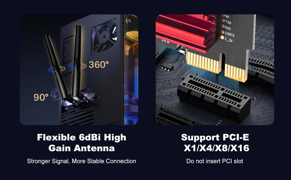 AX900 PCIe WiFi 6 Card