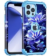 Miqala Compatible with iPhone 13 Pro Case,Glow in The Dark Three Layer Heavy Duty Shockproof Hard...