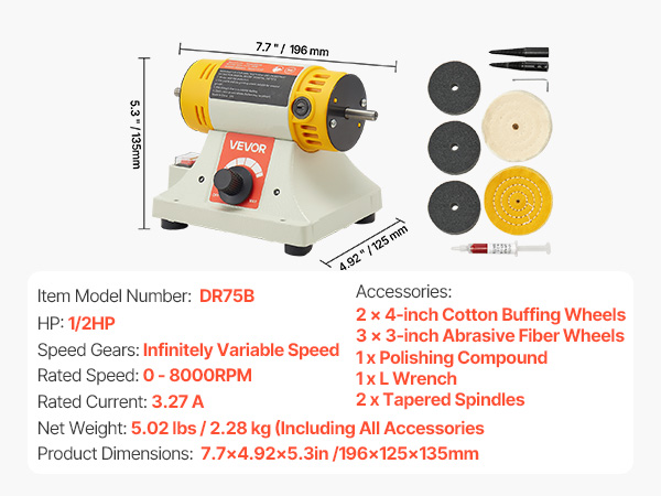 bench polishing buffing machine