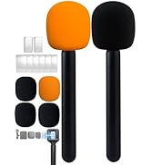 2-Pack DJI Mic Holder for Interview, Universal Magnetic Wireless Microphone Adapter for DJI, RODE...
