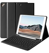 Keyboard Case for iPad 9th Generation 2021/8th Gen/7th Gen 10.2 Inch, Detachable Wireless with Pe...