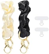 TENOC Scrunchie Keychain Wristlet, Soft Stretch Hair Tie Key Ring Bracelet, Elastic Keyring Wrist...