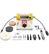 VEVOR Bench Buffer Polisher, 1/2HP Polishing Buffing Machine, 0 to 8000RPM Benchtop Polisher Grin...