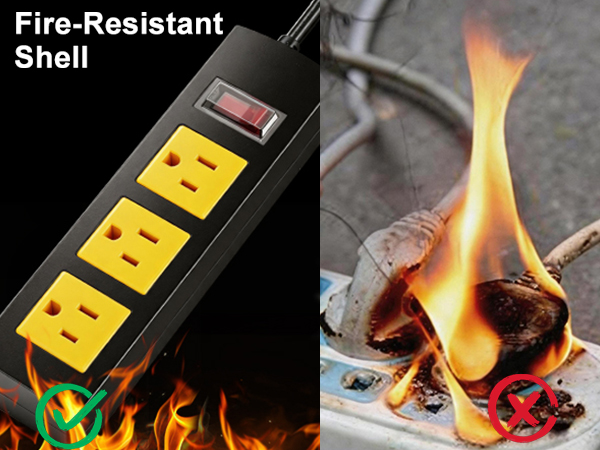 Waterproof Outdoor Power Strip with Extension Cord