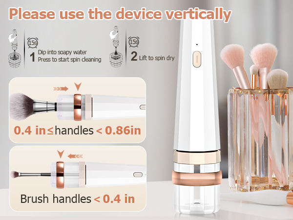 Electric makeup brush cleaner machine make up brush cleaner women foundation brush cleaner holder 