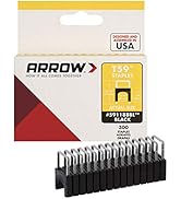 Arrow 591188BL T59 Insulated Black 1/4-Inch by 5/16-Inch, 1/4 Inch X 5/16 Inch, 300 Count