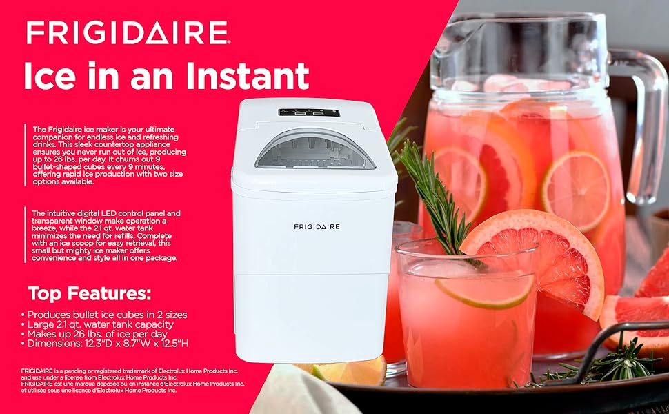 Frigidaire ice maker countertop appliance ice maker 