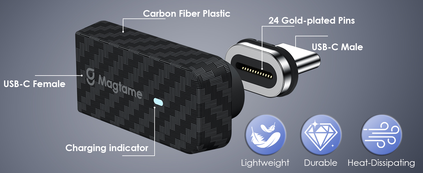 24 pin usb c to a magnetic adapter
