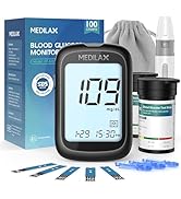 glucose monitor diabetes testing kit glucometer kit with strips and lancets glucose meter