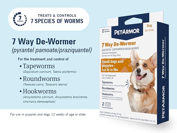7 way dog de-wormer