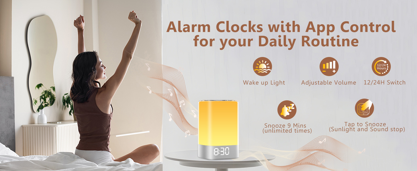 Baby White NoiseSound Machine for Baby Sleeping with Night Light,Personal Routine Alarm Clock