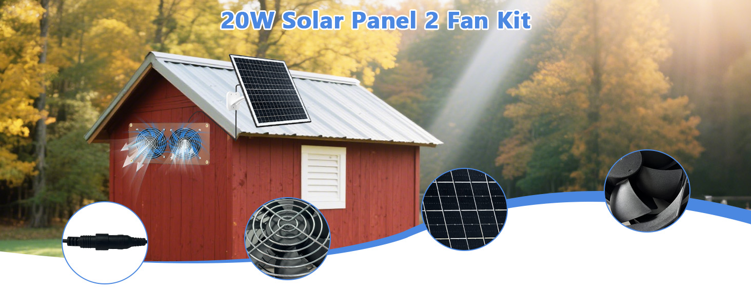 Solar Powered Fan for Chicken Coops