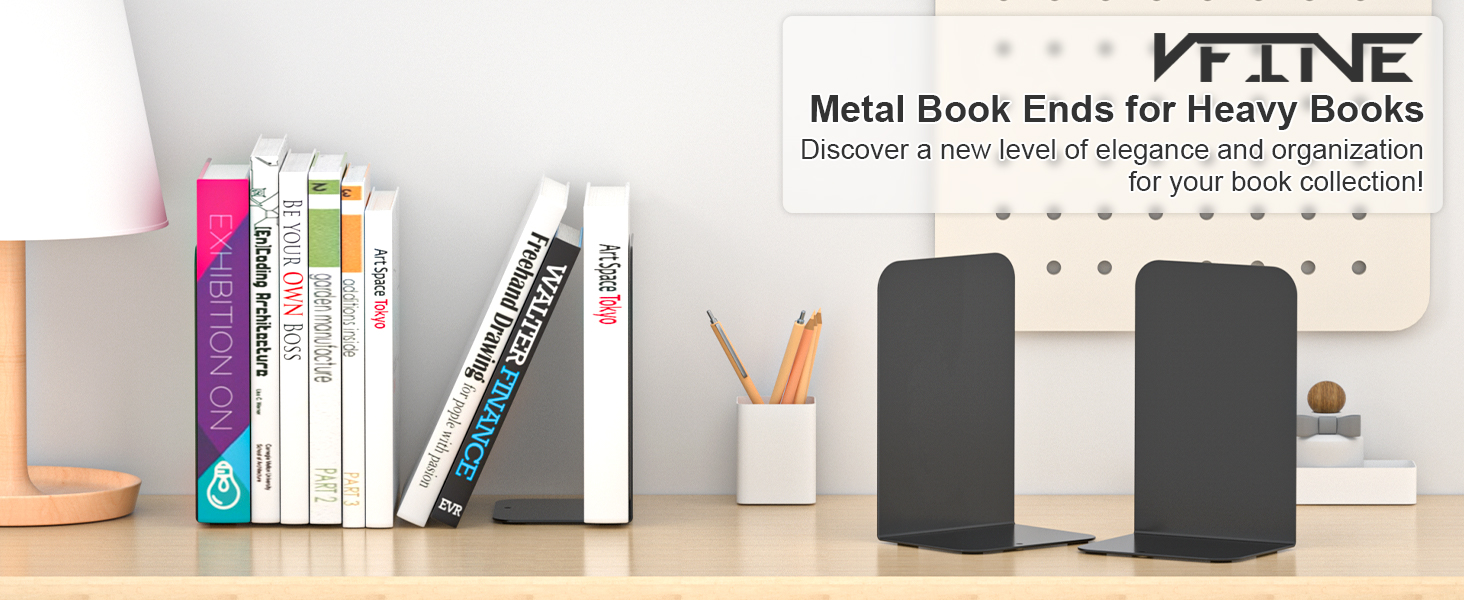 metal book ends