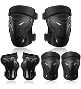 BOSONER Adult/Child Knee Pad Elbow Pads Guards Protective Gear Set for Roller Skates Cycling BMX ...