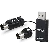 Wireless MIDI Adapter MIDI Interface Midi Cable MS1 Mini Wireless Transmission System MIDI System...
