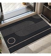 Tangsoo 2x3 Easy Jute Rug for Entryway,Washable Ultra Thin Small Area Rug Non-Slip Black Outdoor ...