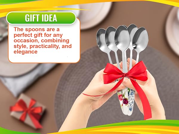 tablespoon set metal tablespoon flower spoon dinner spoons