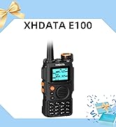 XHDATA E100 Walkie Talkie Long Range, UHF/VHF/FM/Aviation/Weather Band, 6W Two Way Radio with 300...