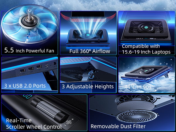 llano V12 laptop cooling pad