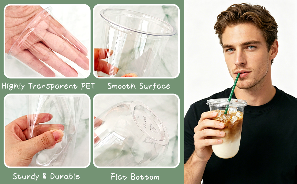 4.Clear Drinking Cups